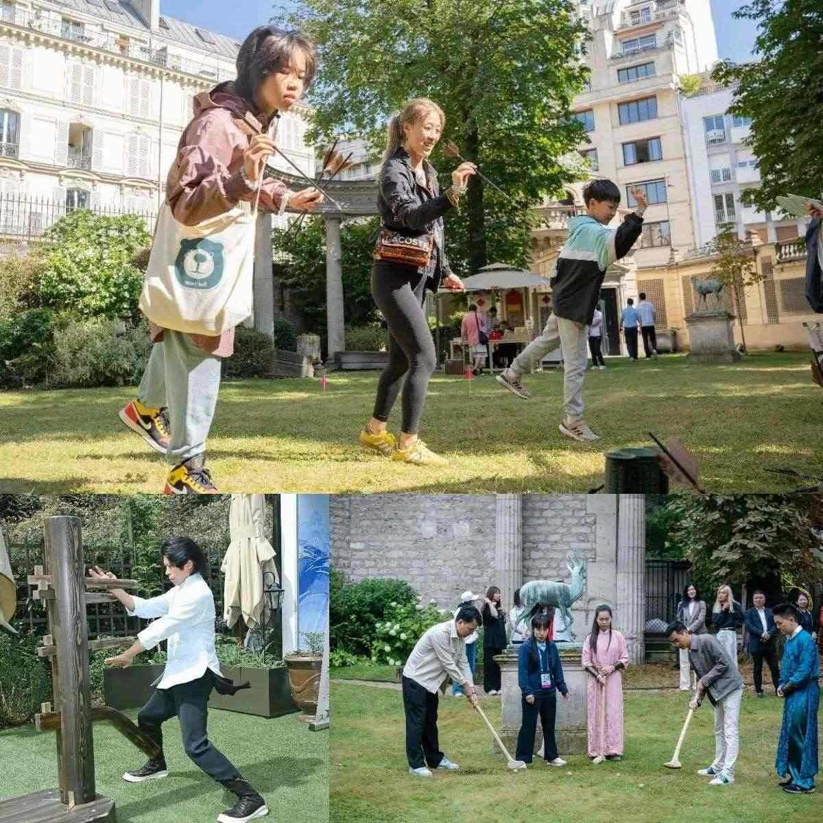 中國(guó)傳統(tǒng)體育項(xiàng)目互動(dòng)體驗(yàn)區(qū)樂(lè)趣橫生?！爸袊?guó)之家”供圖