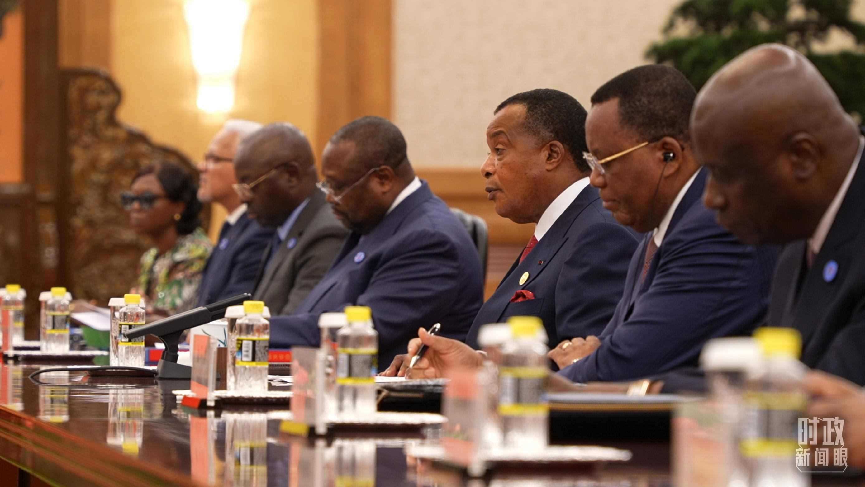 剛果（布）總統(tǒng)薩蘇。（總臺(tái)央視記者蔣碩拍攝）