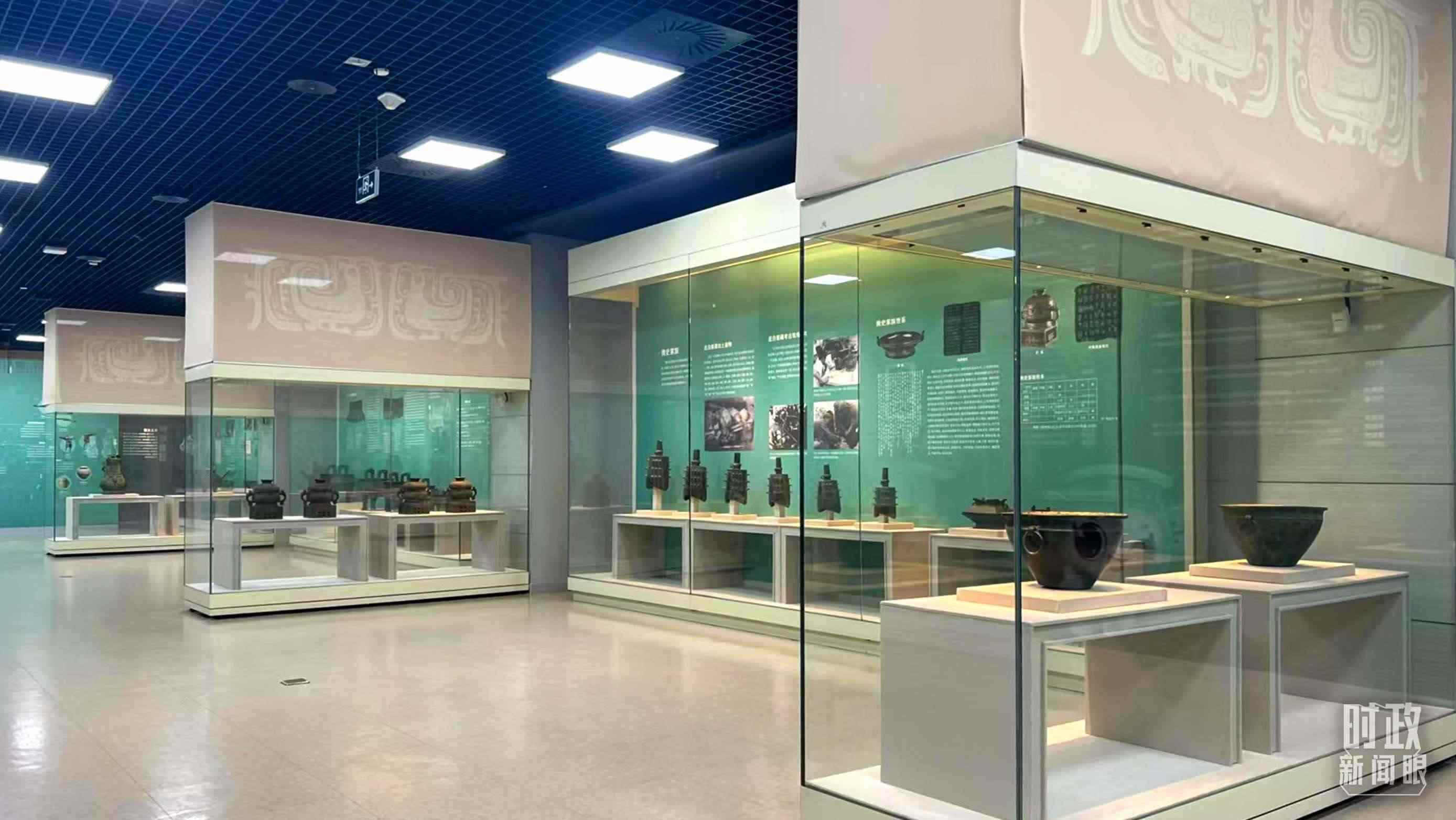 △ 寶雞青銅器博物院內(nèi)展陳。（總臺記者崔剛拍攝）