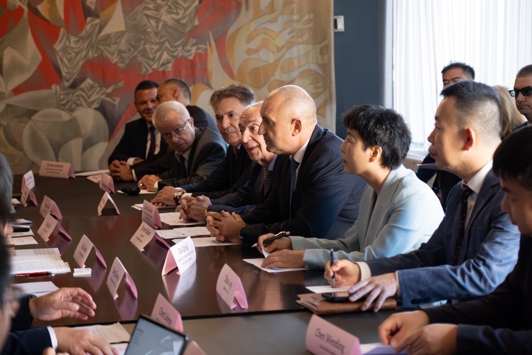 會議現(xiàn)場。中國駐保加利亞大使館供圖。