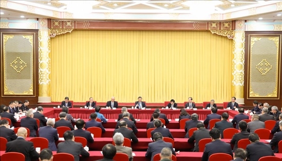 2024年3月6日，中共中央總書記、國家主席、中央軍委主席習近平看望參加全國政協(xié)十四屆二次會議的民革、科技界、環(huán)境資源界委員，并參加聯(lián)組會，聽取意見和建議。新華社記者 黃敬文 攝