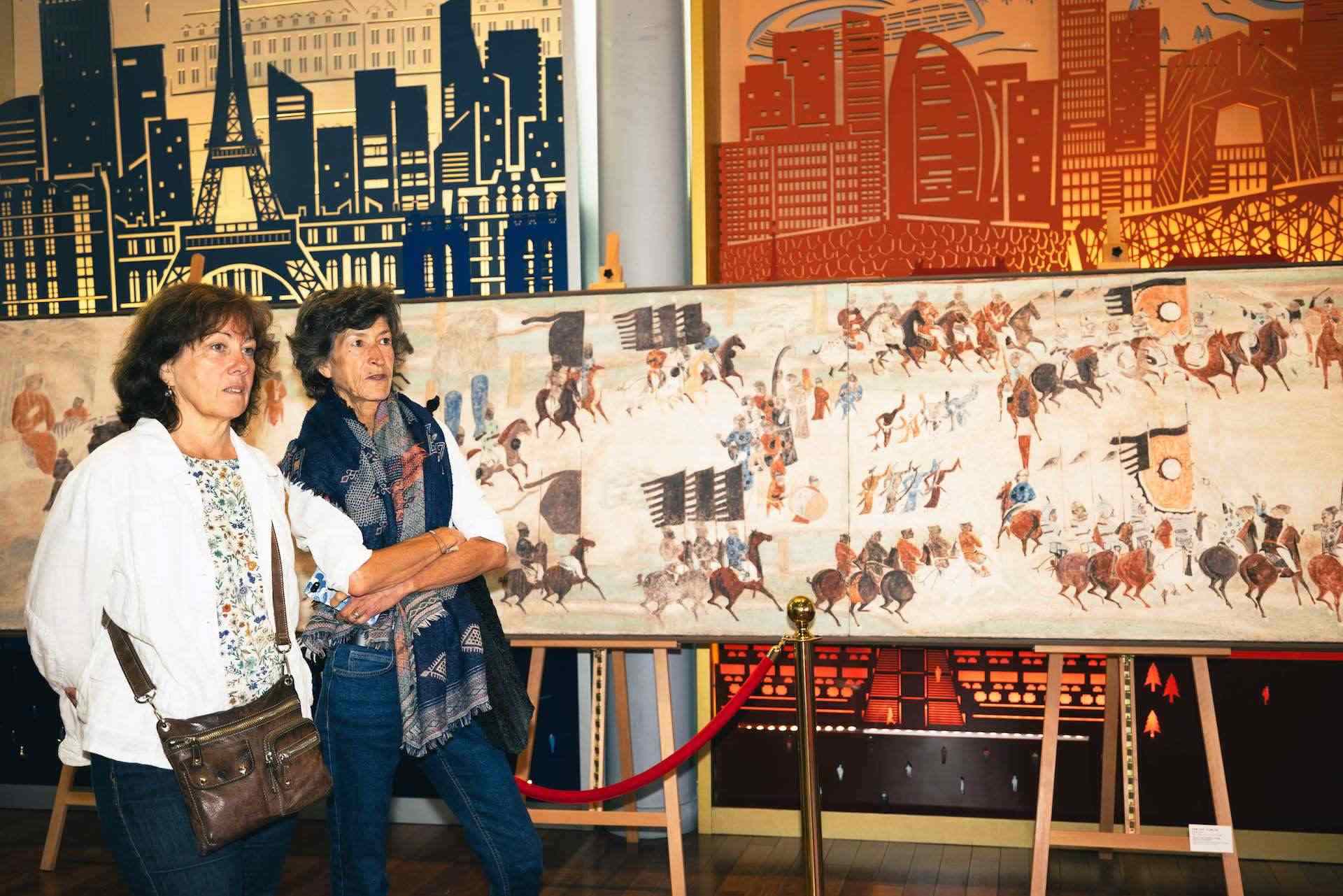 “絲路丹青——絲綢之路沿線壁畫傳摹展”在巴黎中國文化中心隆重開幕。中國藝術(shù)研究院供圖