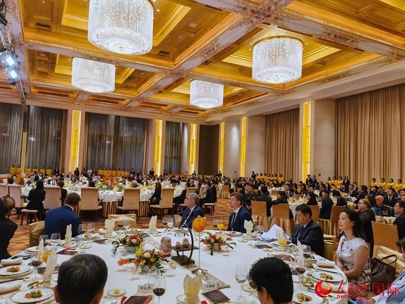 慶祝中俄建交75周年招待會在京舉行。人民網(wǎng)記者 李明琪攝