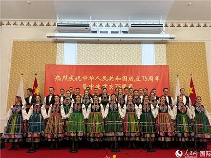 波蘭馬佐夫舍歌舞團(tuán)現(xiàn)場(chǎng)演出。人民網(wǎng)記者 禹麗敏攝