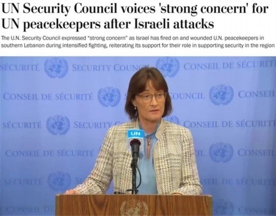 《華盛頓郵報》報道截圖（題圖為本月安理會輪值主席、瑞士常駐聯合國代表帕絲卡萊·貝里斯維爾）