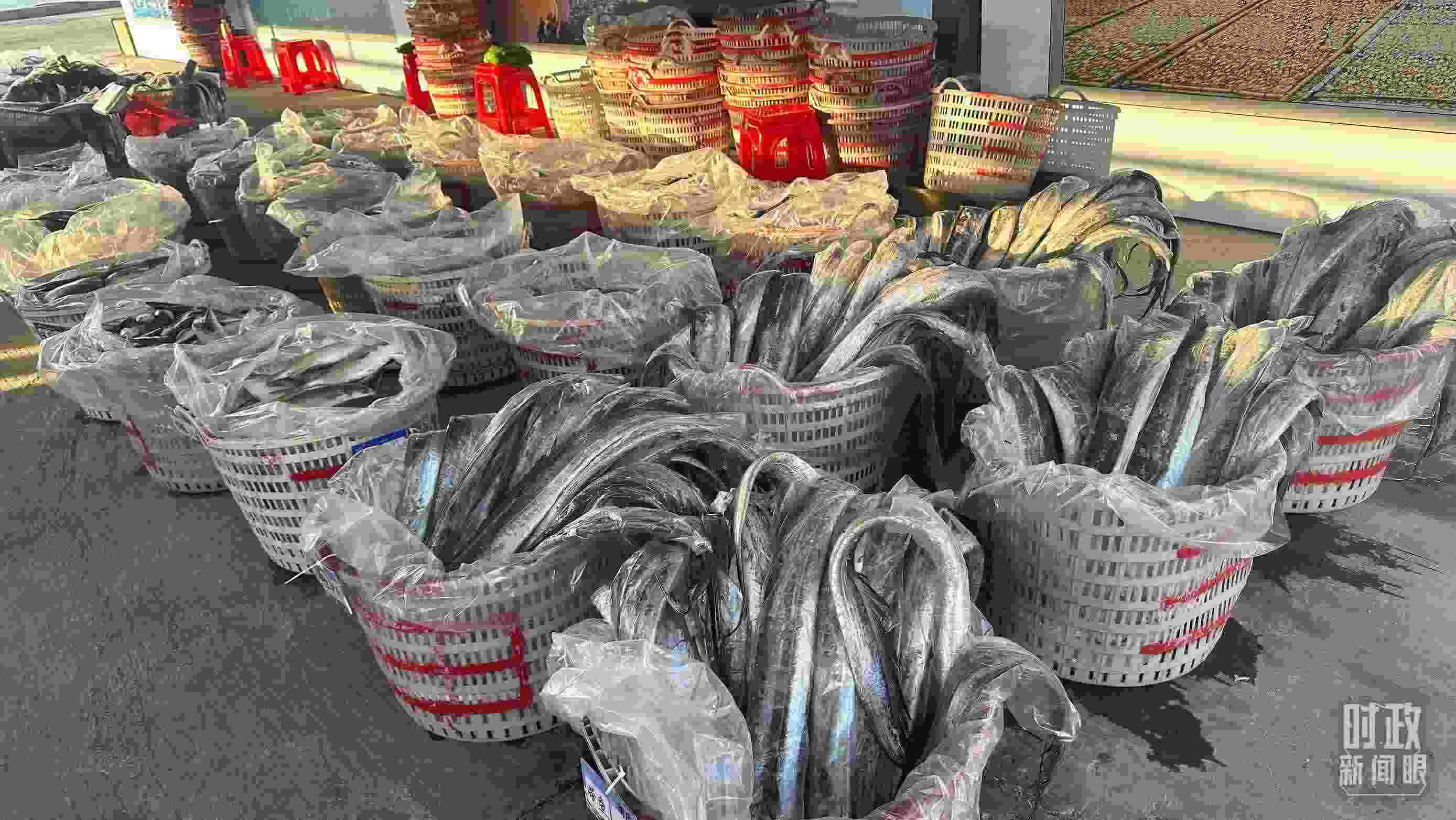 △澳角村的海產品。（總臺央視記者覃思拍攝）