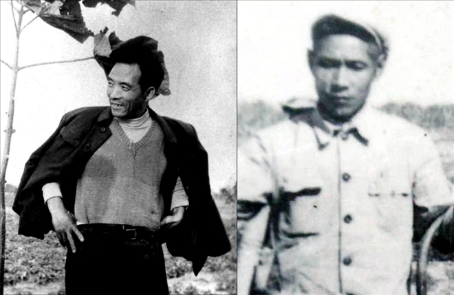 拼版照片：左圖為焦裕祿資料照片；右圖為谷文昌資料照片。