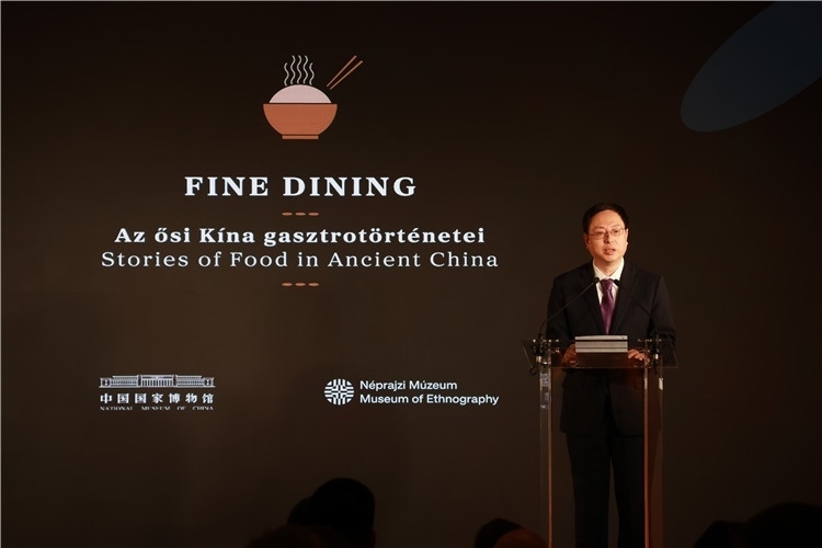 中國國家博物館副館長楊帆致辭。圖片由中國駐匈牙利大使館提供。