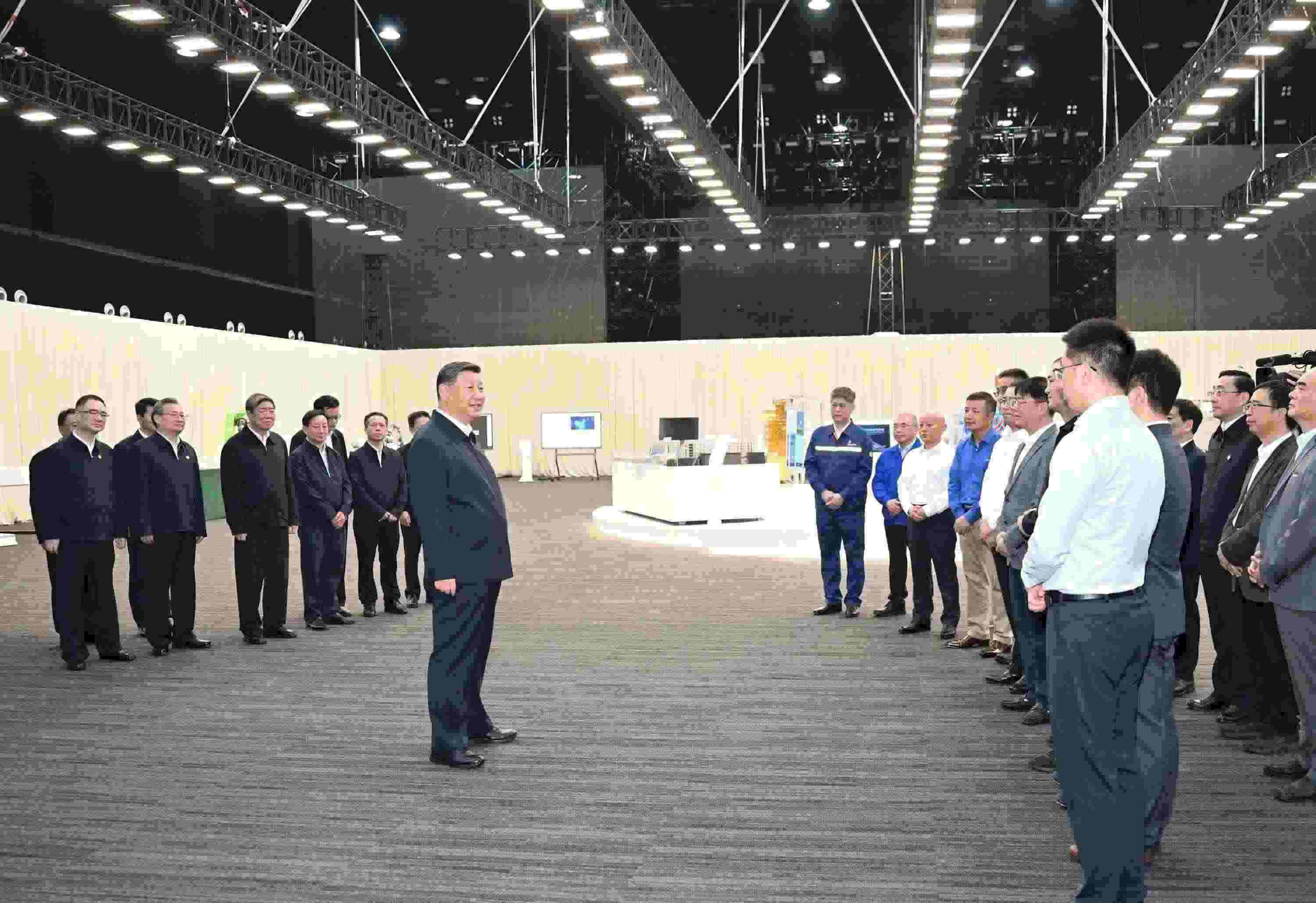 △2024年10月17日，習(xí)近平總書(shū)記在安徽省合肥濱湖科學(xué)城考察。