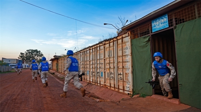 支援加強警戒點位。孫亞斌攝