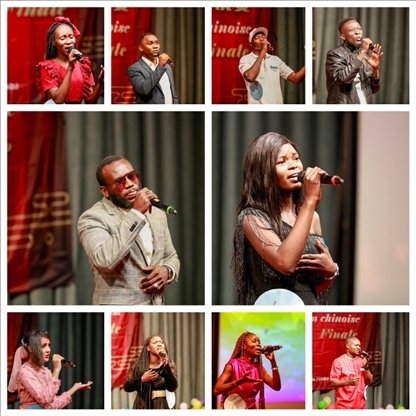 參與決賽的歌手。中國石油非洲公司供圖