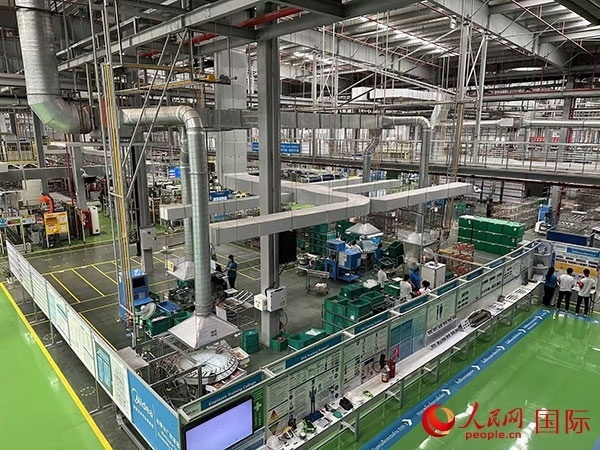 中企美的泰國工廠。人民網(wǎng)記者 簡承淵攝