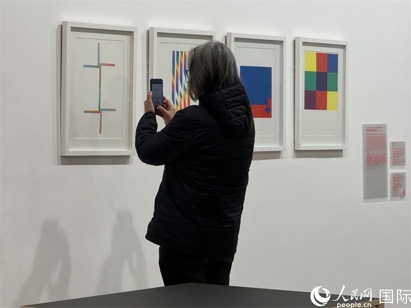 11月8日，觀眾在“瑞士經(jīng)典設(shè)計展”作品前駐足欣賞。人民網(wǎng) 謝瑩攝 