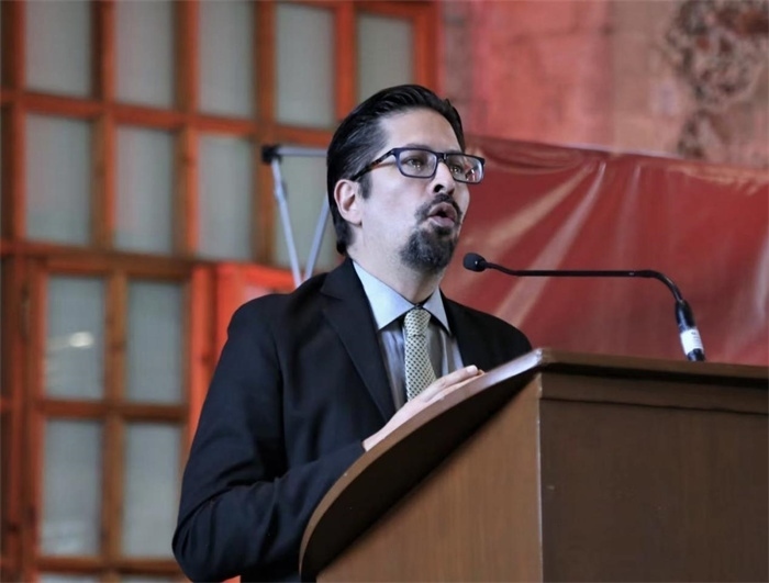 何塞·雷伊瓦作主旨發(fā)言。主辦方供圖