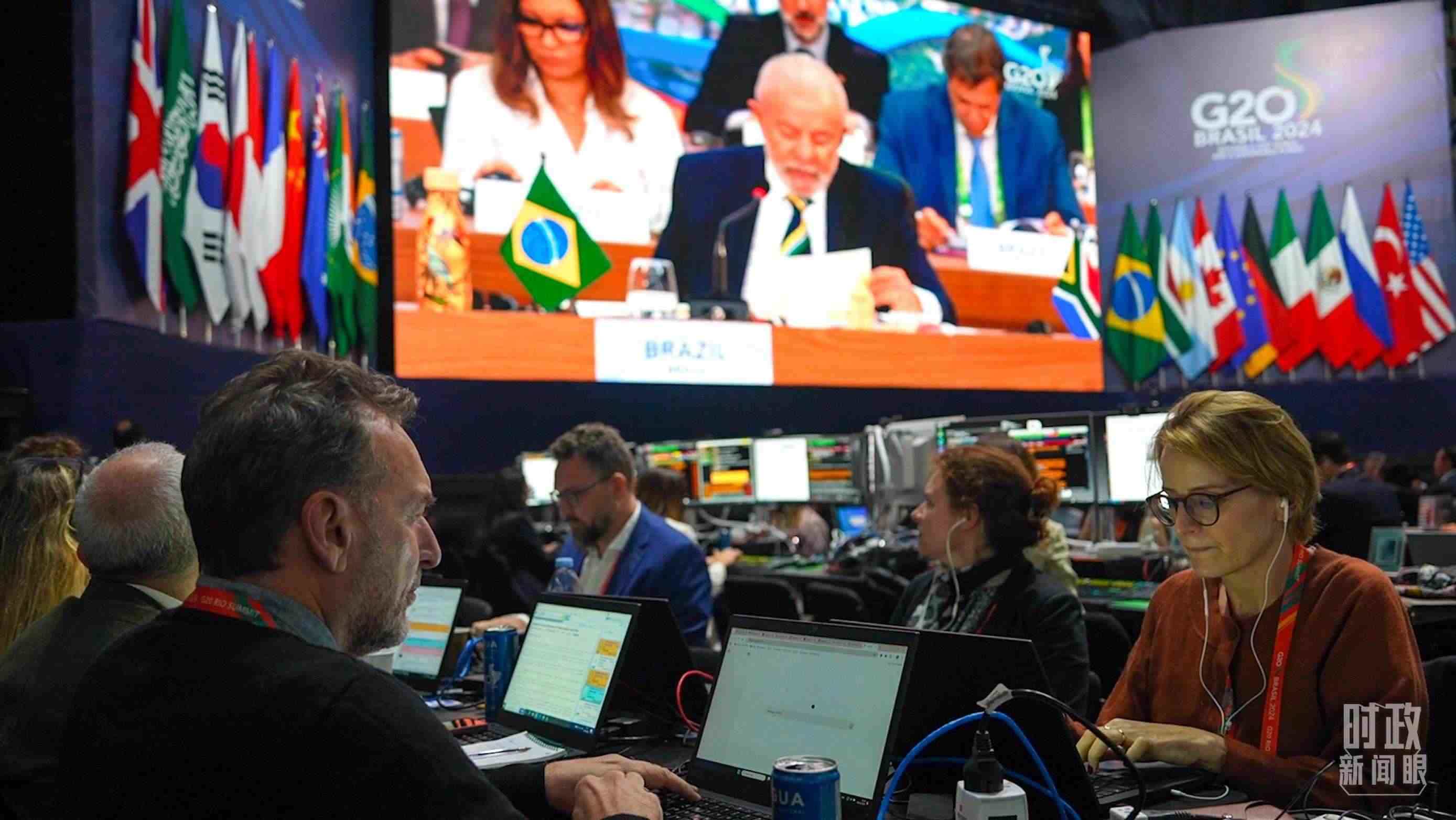 △G20里約峰會(huì)媒體中心。（總臺(tái)央視記者盧心雨拍攝）