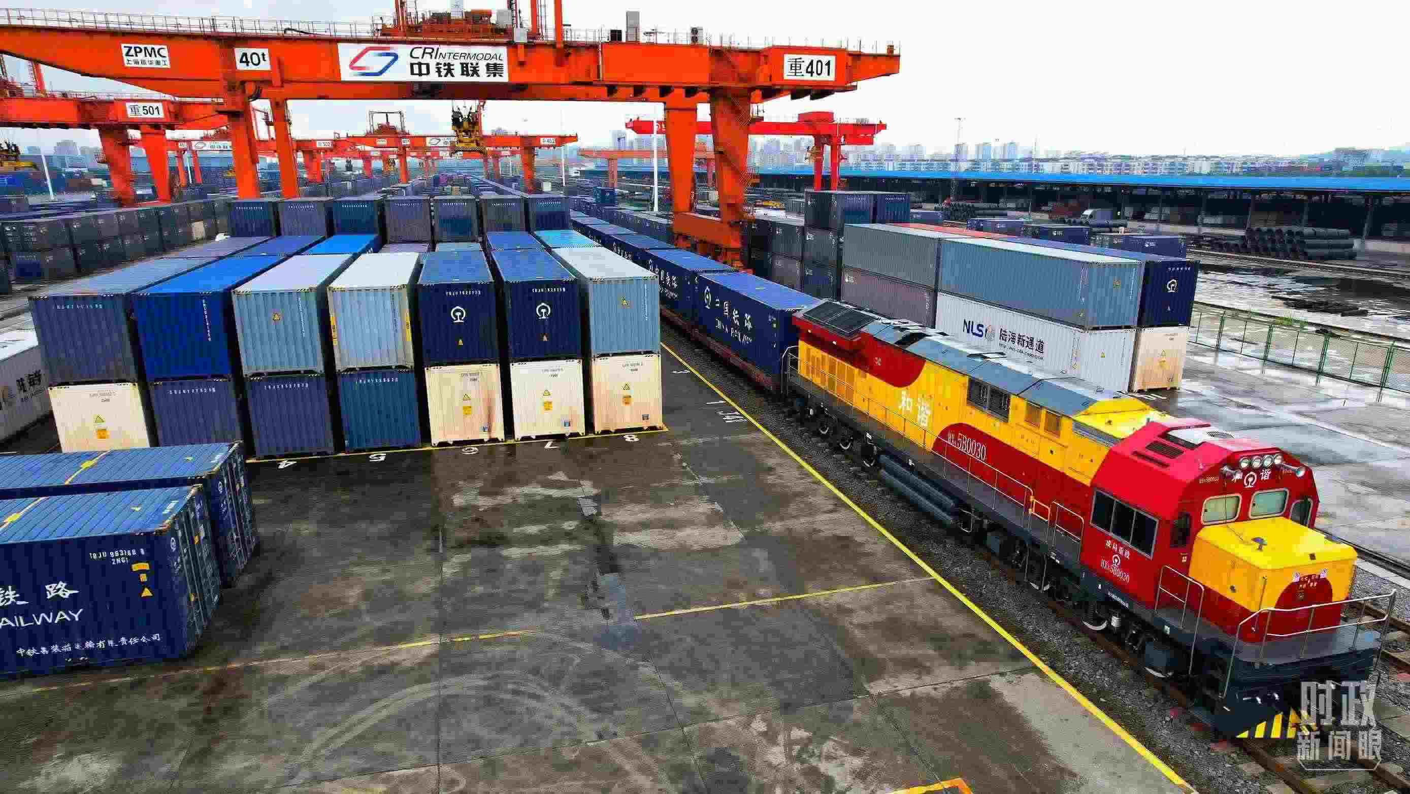 △重慶國(guó)際物流樞紐園區(qū)。（總臺(tái)記者劉雨拍攝）