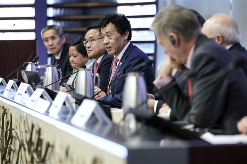 來(lái)自聯(lián)合國(guó)糧農(nóng)機(jī)構(gòu)及各國(guó)代表與會(huì)并發(fā)言。主辦方供圖