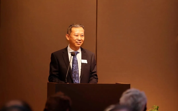 中國駐瑞典大使崔愛民應(yīng)邀出席論壇并致辭。中國駐瑞典大使館供圖