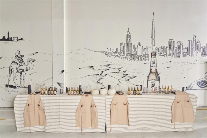 工廠內(nèi)設(shè)有互動(dòng)區(qū)，參觀訪客可以親手制作麥芽飲料，受訪對(duì)象供圖