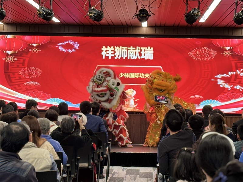 活動現(xiàn)場舞獅表演。主辦方供圖
