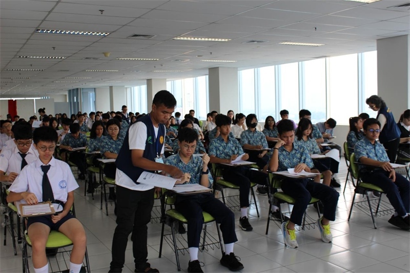 考試現(xiàn)場(chǎng)。印尼雅加達(dá)華文教育協(xié)調(diào)機(jī)構(gòu)供圖