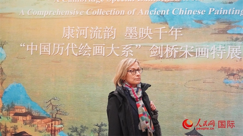 宋畫特展吸引英國學(xué)者。徐量攝