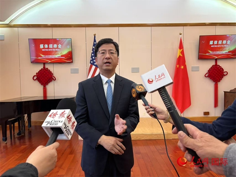 張建敏接受人民網(wǎng)等媒體記者采訪。人民網(wǎng) 鄧圩攝