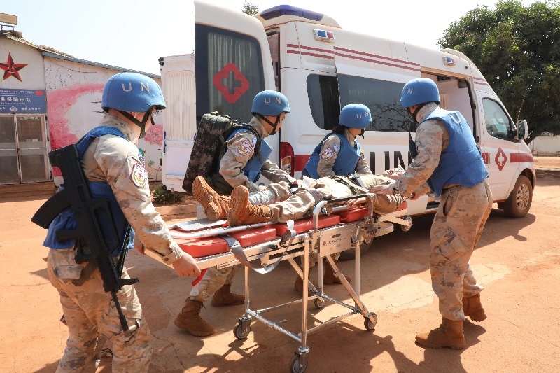 演練現(xiàn)場。張曉昆攝。