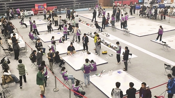 比賽現(xiàn)場。北京建筑大學(xué)供圖