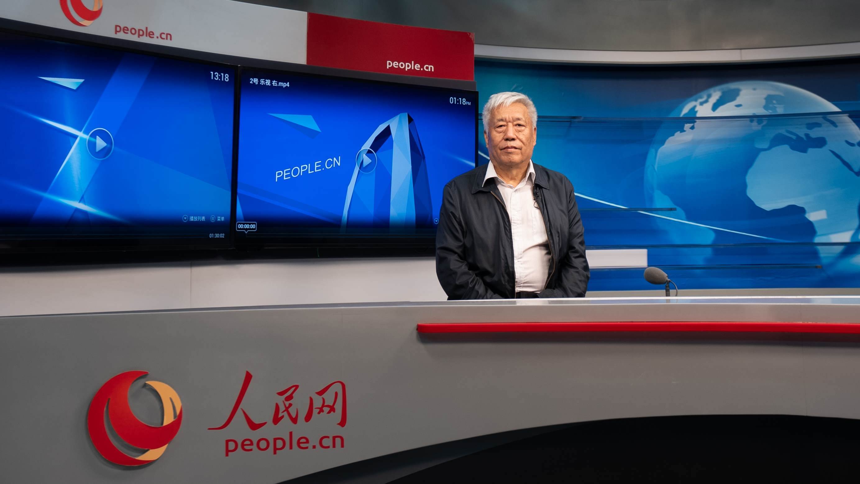 中國地震局地球物理研究所原副所長、研究員高孟潭作客人民網(wǎng)。人民網(wǎng)記者 葛泰佚攝