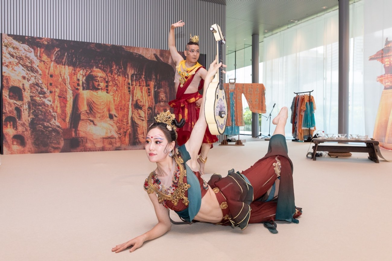 《龍門金剛》舞蹈。中國駐大阪旅游辦事處供圖