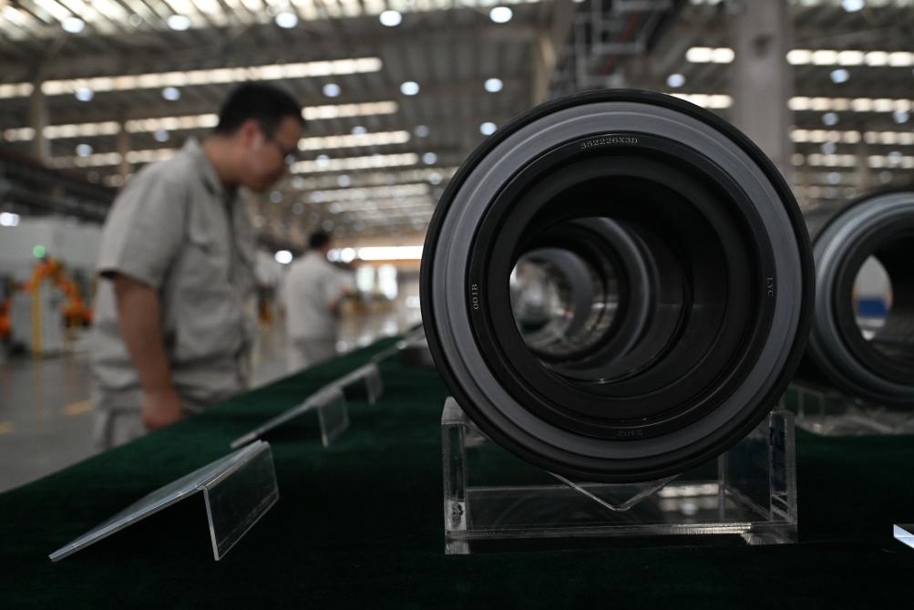 這是洛陽軸承集團股份有限公司生產(chǎn)的軸承產(chǎn)品。新華社記者 李嘉南 攝